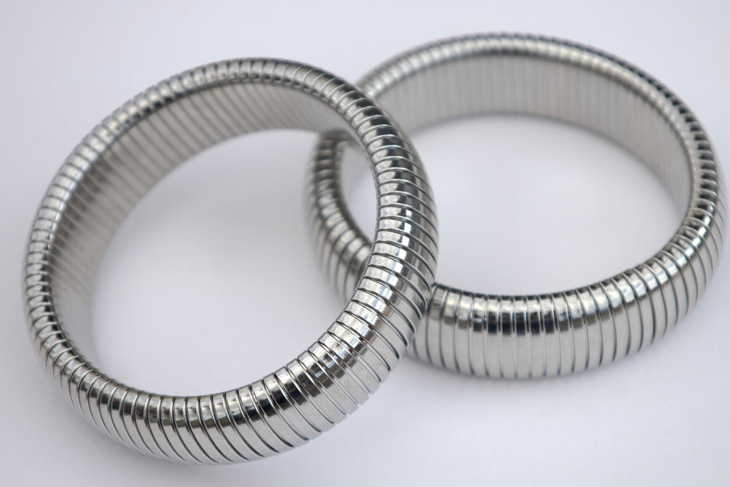Pulsera Snake plateada
